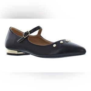 NEW Draper James Mary Jane Flats with Gold Accents 7